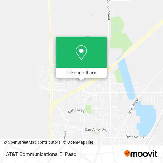 AT&T Communications map