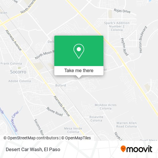 Desert Car Wash map