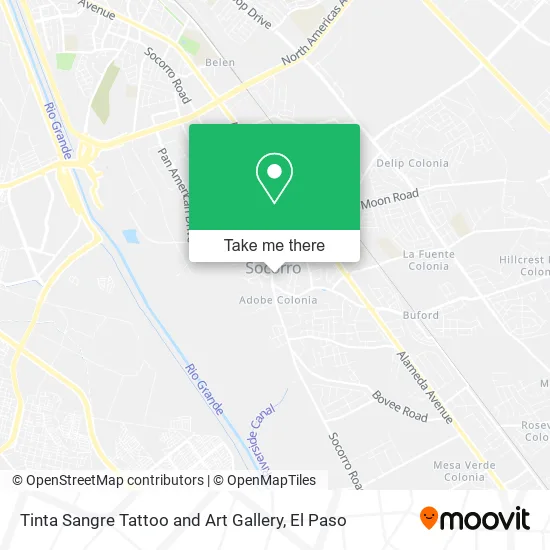 Tinta Sangre Tattoo and Art Gallery map