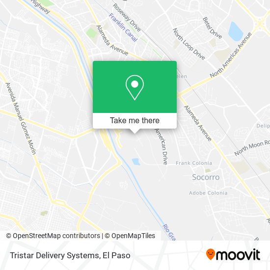 Mapa de Tristar Delivery Systems