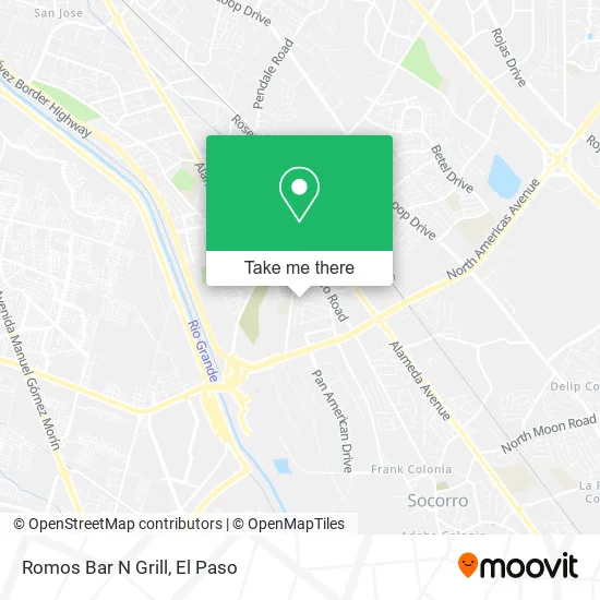 Romos Bar N Grill map