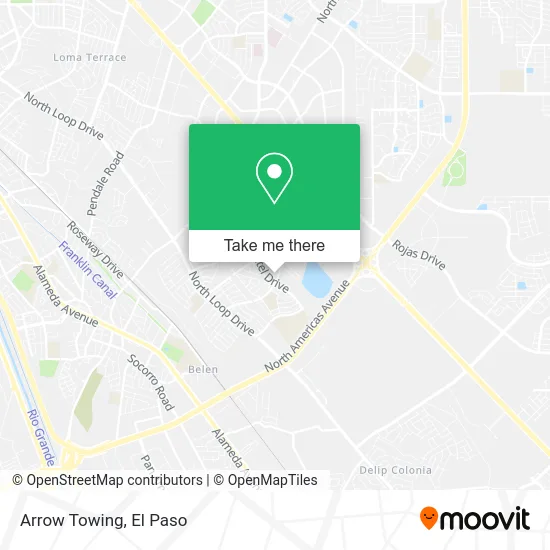 Arrow Towing map
