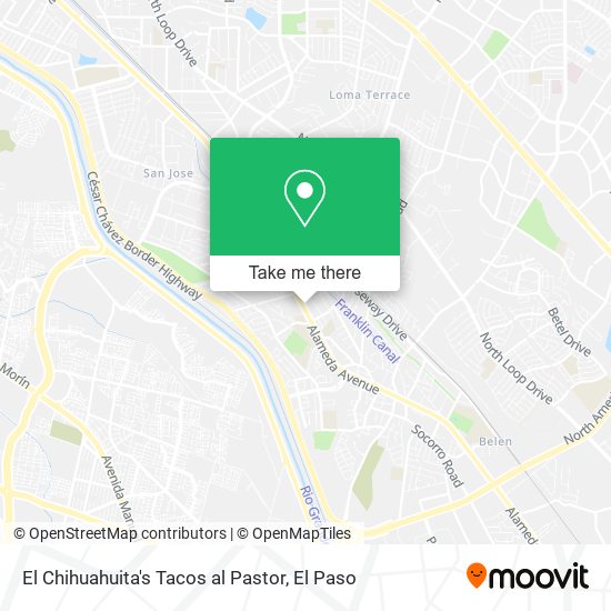 Mapa de El Chihuahuita's Tacos al Pastor