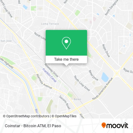 Mapa de Coinstar - Bitcoin ATM