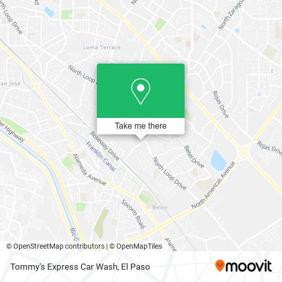 Tommy's Express Car Wash map