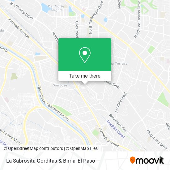 La Sabrosita Gorditas & Birria map
