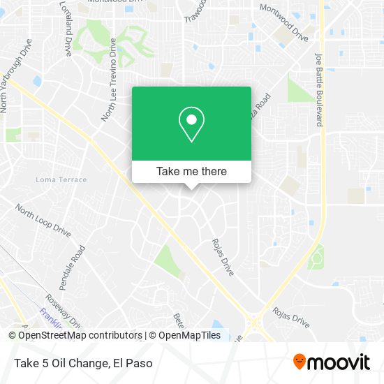 Take 5 Oil Change map