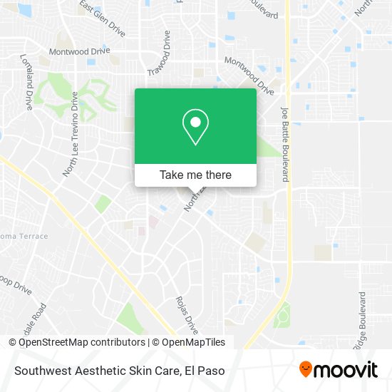 Southwest Aesthetic Skin Care map