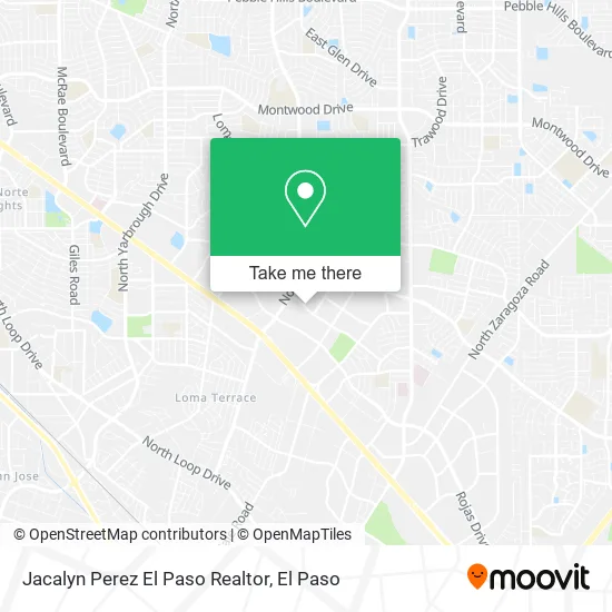 Mapa de Jacalyn Perez El Paso Realtor