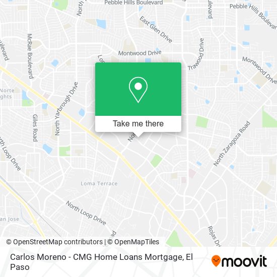 Mapa de Carlos Moreno - CMG Home Loans Mortgage