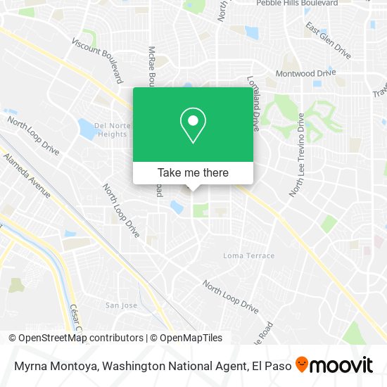 Myrna Montoya, Washington National Agent map