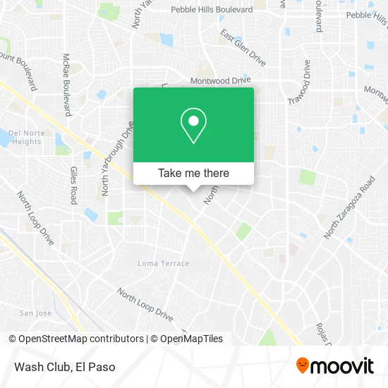 Mapa de Wash Club