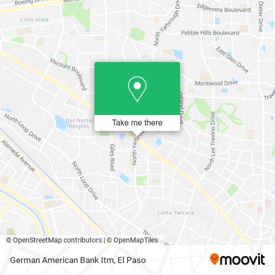 German American Bank Itm map