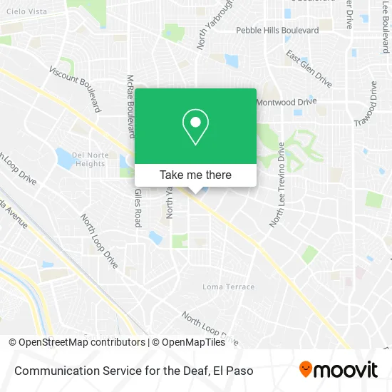 Communication Service for the Deaf map