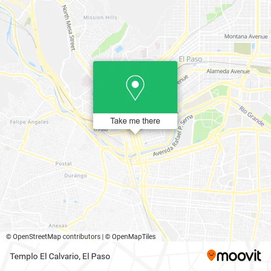 Templo El Calvario map