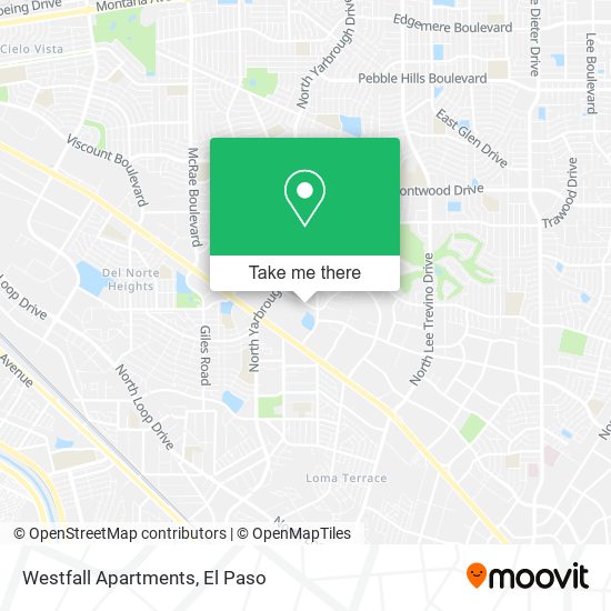 Westfall Apartments map