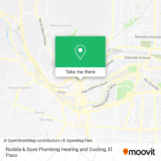 Mapa de Rodela & Sons Plumbing Heating and Cooling