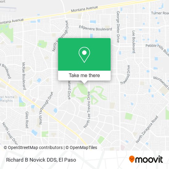 Mapa de Richard B Novick DDS