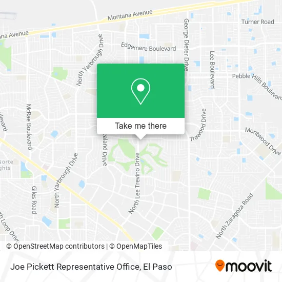 Mapa de Joe Pickett Representative Office