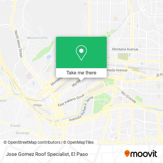 Mapa de Jose Gomez Roof Specialist