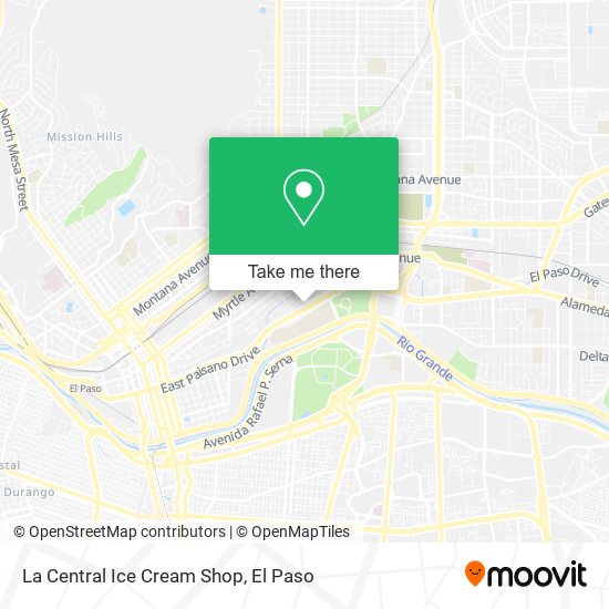 La Central Ice Cream Shop map