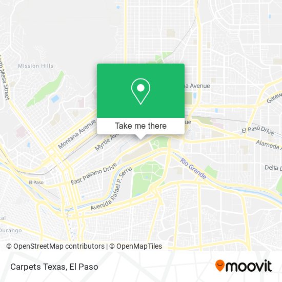 Mapa de Carpets Texas