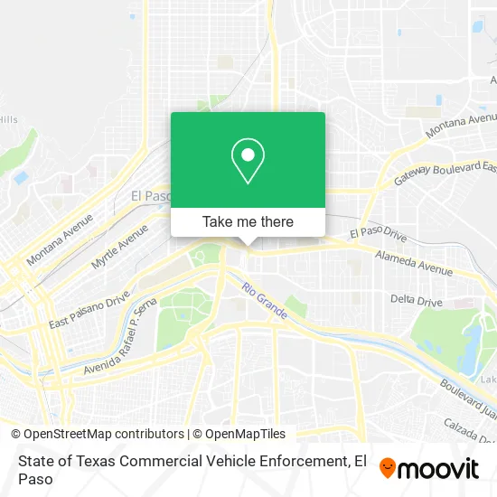 State of Texas Commercial Vehicle Enforcement map