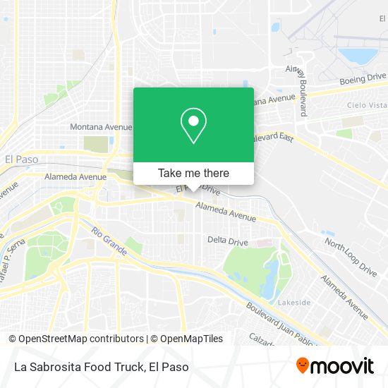 La Sabrosita Food Truck map