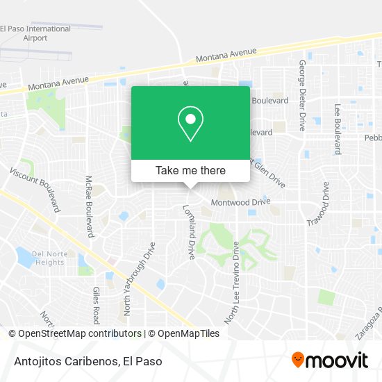 Mapa de Antojitos Caribenos