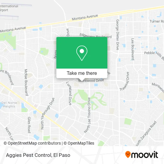 Aggies Pest Control map