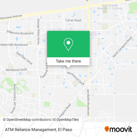 ATM Reliance Management map