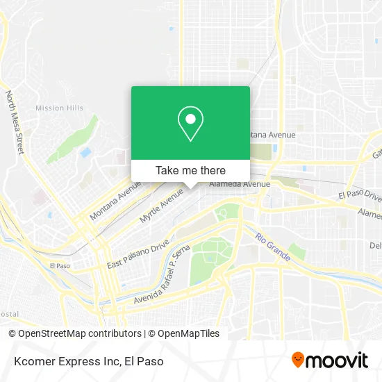 Mapa de Kcomer Express Inc
