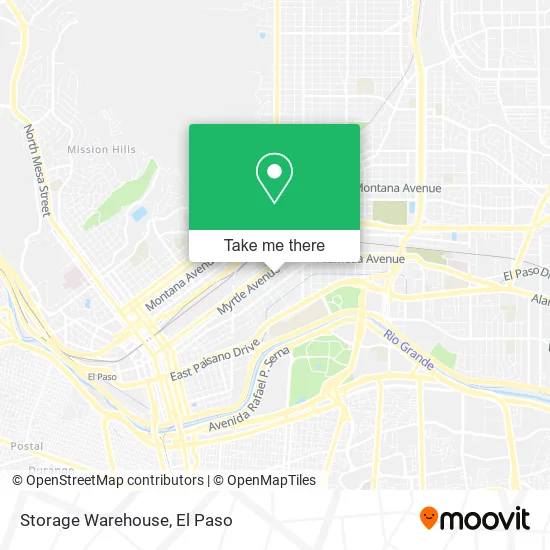 Mapa de Storage Warehouse
