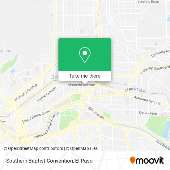 Mapa de Southern Baptist Convention