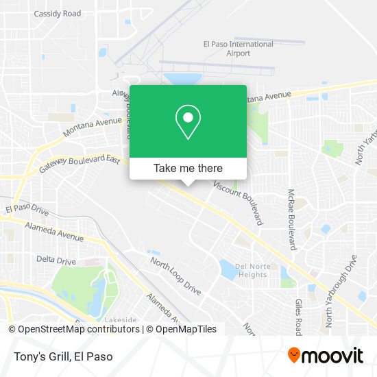 Mapa de Tony's Grill