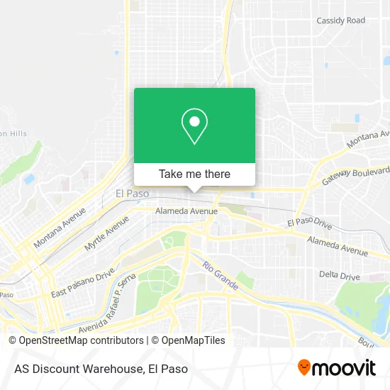 AS Discount Warehouse map