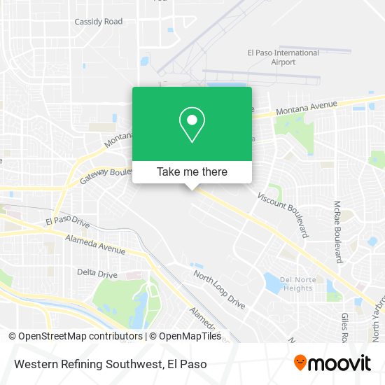 Western Refining Southwest map
