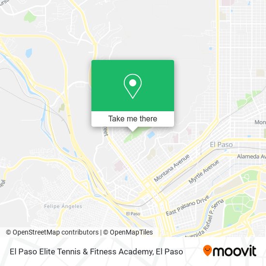 Mapa de El Paso Elite Tennis & Fitness Academy