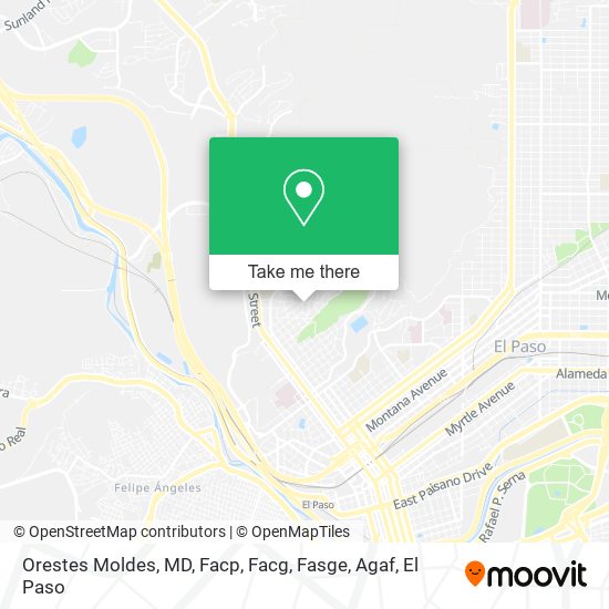 Orestes Moldes, MD, Facp, Facg, Fasge, Agaf map
