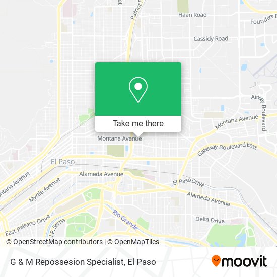 Mapa de G & M Repossesion Specialist