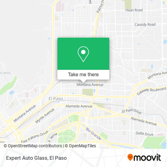 Mapa de Expert Auto Glass