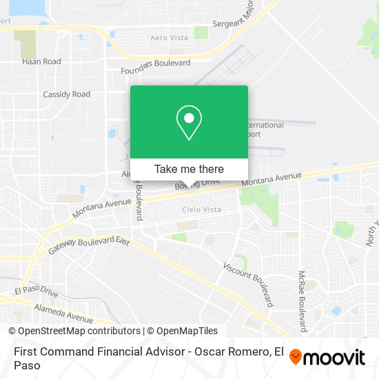 Mapa de First Command Financial Advisor - Oscar Romero