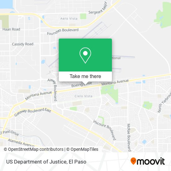 Mapa de US Department of Justice