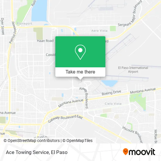 Ace Towing Service map