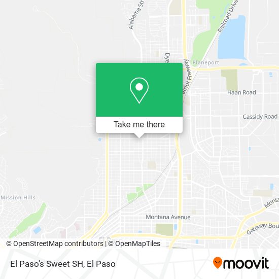 Mapa de El Paso's Sweet SH
