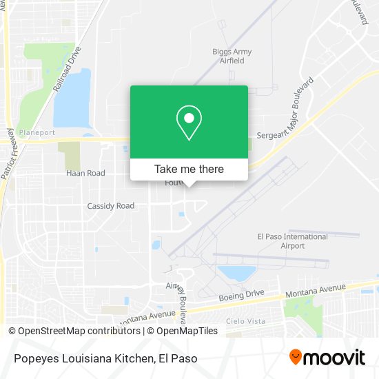Popeyes Louisiana Kitchen map