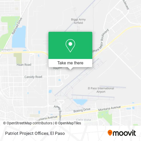 Patriot Project Offices map