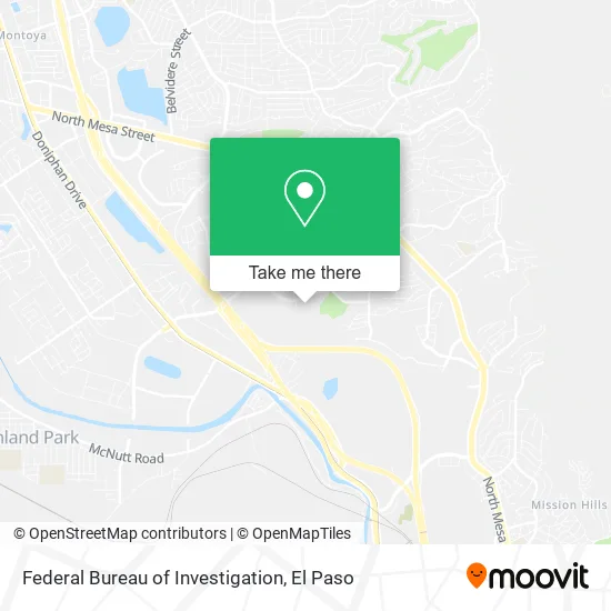 Federal Bureau of Investigation map