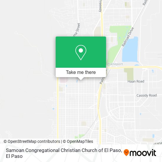 Mapa de Samoan Congregational Christian Church of El Paso