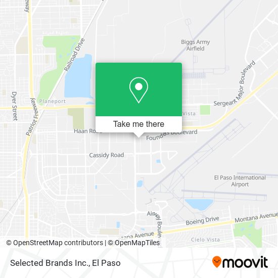 Selected Brands Inc. map